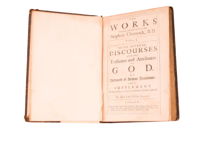 An open seventeenth-century book once owned by Alexander Dobbin, displaying its title page.