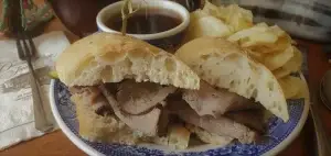 Dobbin’s Hot Beef Sandwich